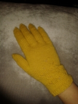 Mustard gloves